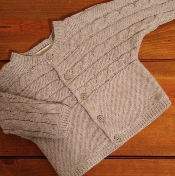 Janie and Jack Other - 🐑 Janie and Jack gray knit sweater! EUC 🐑